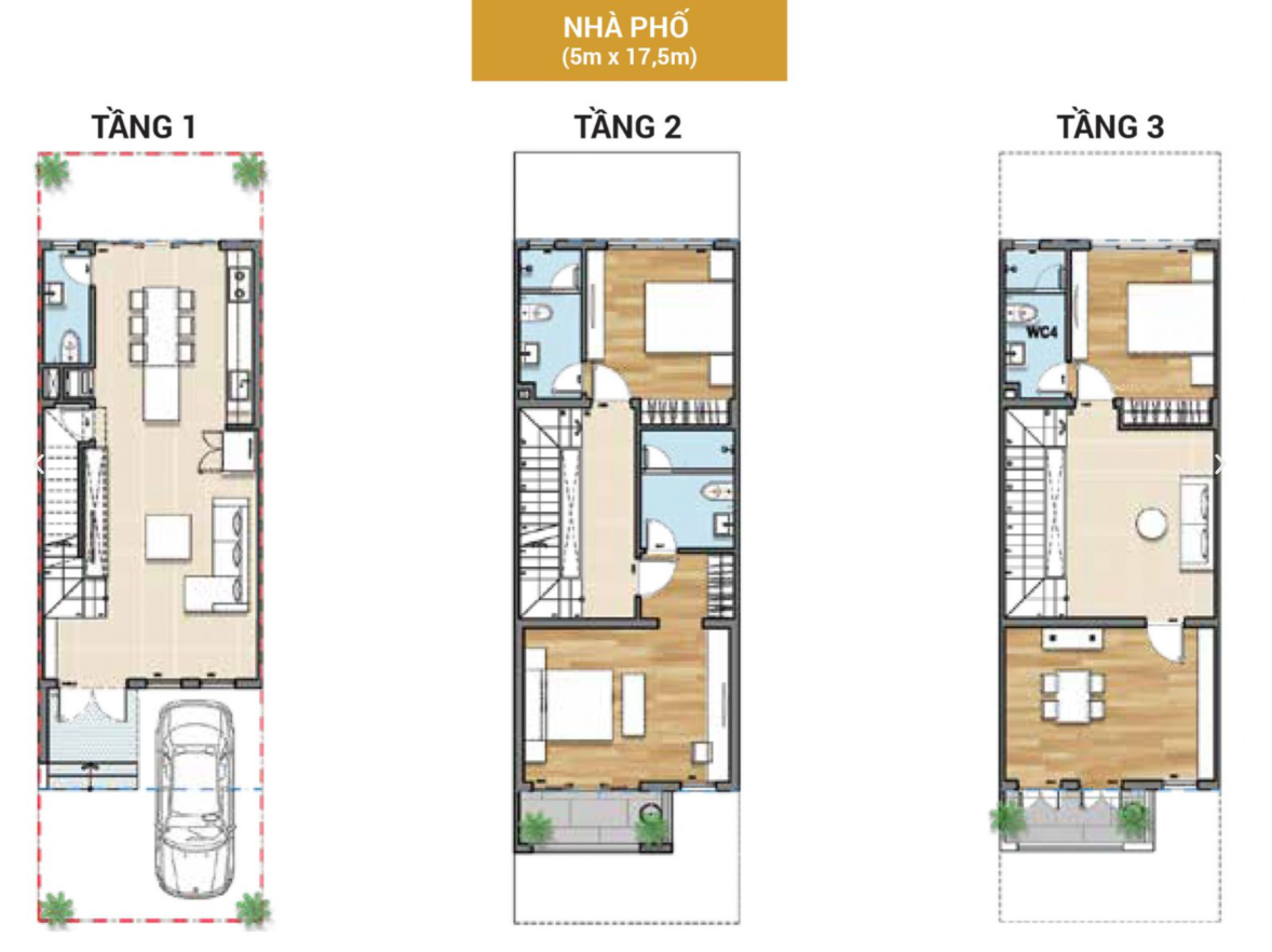 thiết kế nhà phố Senturia An Phú